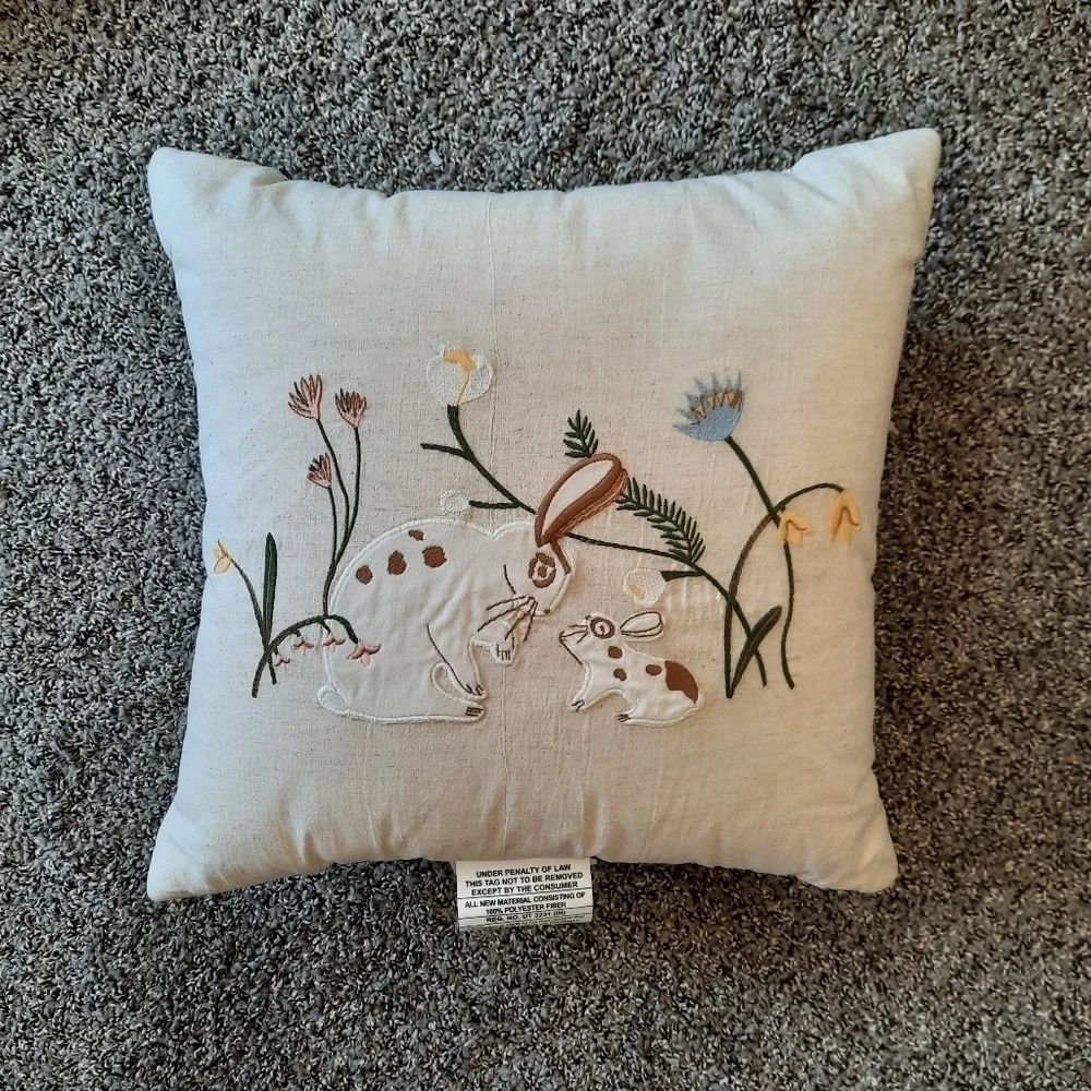 Threshold Mommy & Baby Bunny Rabbit Decorative Pillow